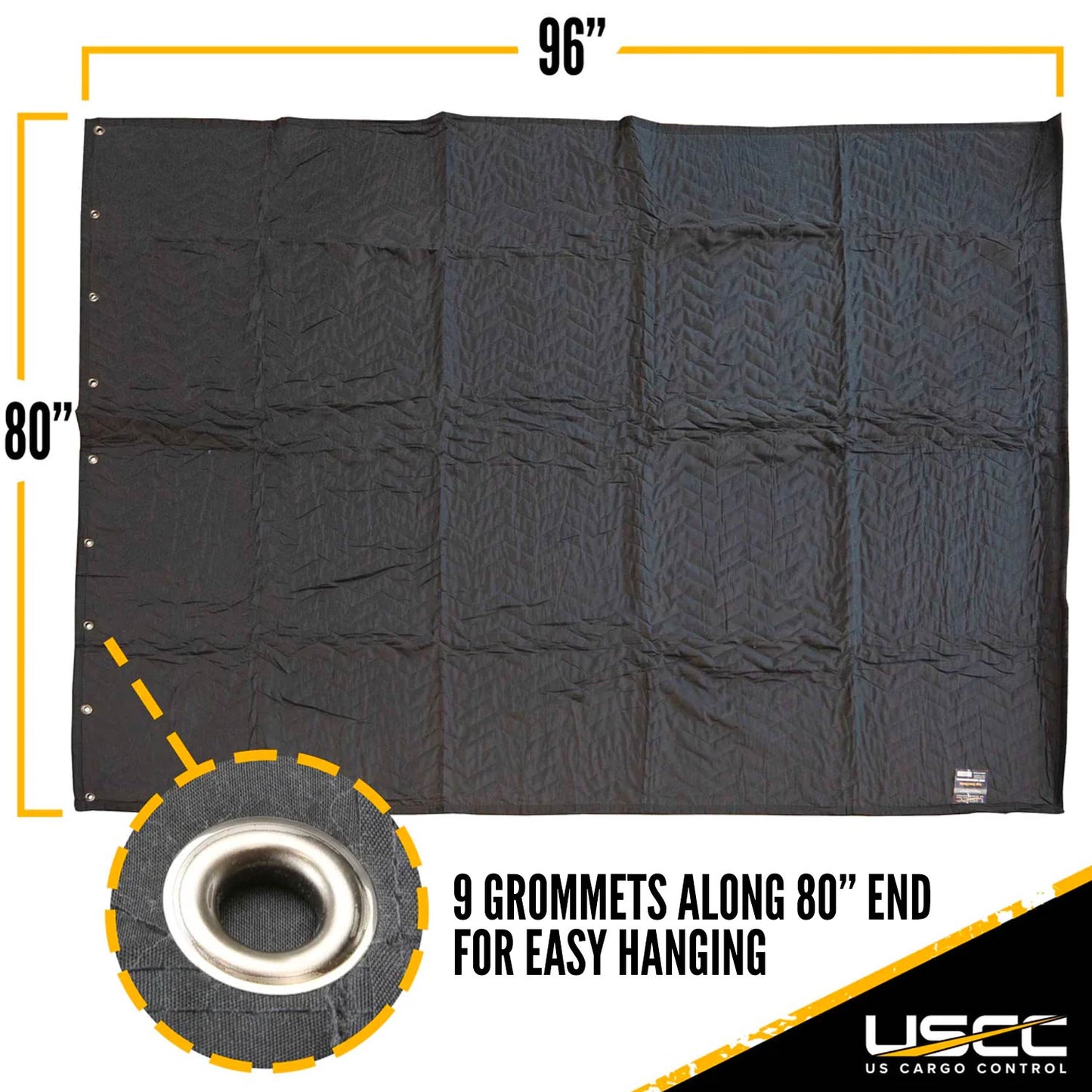Large 80" x 96" Sound Blanket with Grommets | Moving Blanket