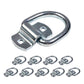 2-5/16" Bolt-On D-Ring with Mounting Bracket - Galvanized - 12,000 lbs. BS | 10-Pack