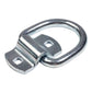 2-5/16" Bolt-On D-Ring with Mounting Bracket - Galvanized - 12,000 lbs. BS