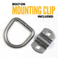 2-5/16" Bolt-On D-Ring with Mounting Bracket - 316 Stainless - 6,000 lbs. BS
