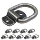 2-5/16" Bolt-On / Weldable D-Ring with Mounting Bracket - Unfinished - 12,000 lbs. BS | 10-Pack