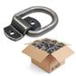 2-5/16" Bolt-On / Weldable D-Ring with Mounting Bracket - Unfinished - 12,000 lbs. BS | 50-Pack