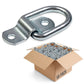 1" Bolt-On D-Ring with Mounting Bracket - Galvanized - 1,200 lbs. BS | 50-Pack