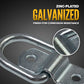 1" Bolt-On D-Ring with Mounting Bracket - Galvanized - 1,200 lbs. BS