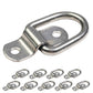 1" Bolt-On D-Ring with Mounting Bracket - 316 Stainless - 800 lbs. BS | 10-Pack
