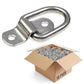 1" Bolt-On D-Ring with Mounting Bracket - 316 Stainless - 800 lbs. BS | 50-Pack