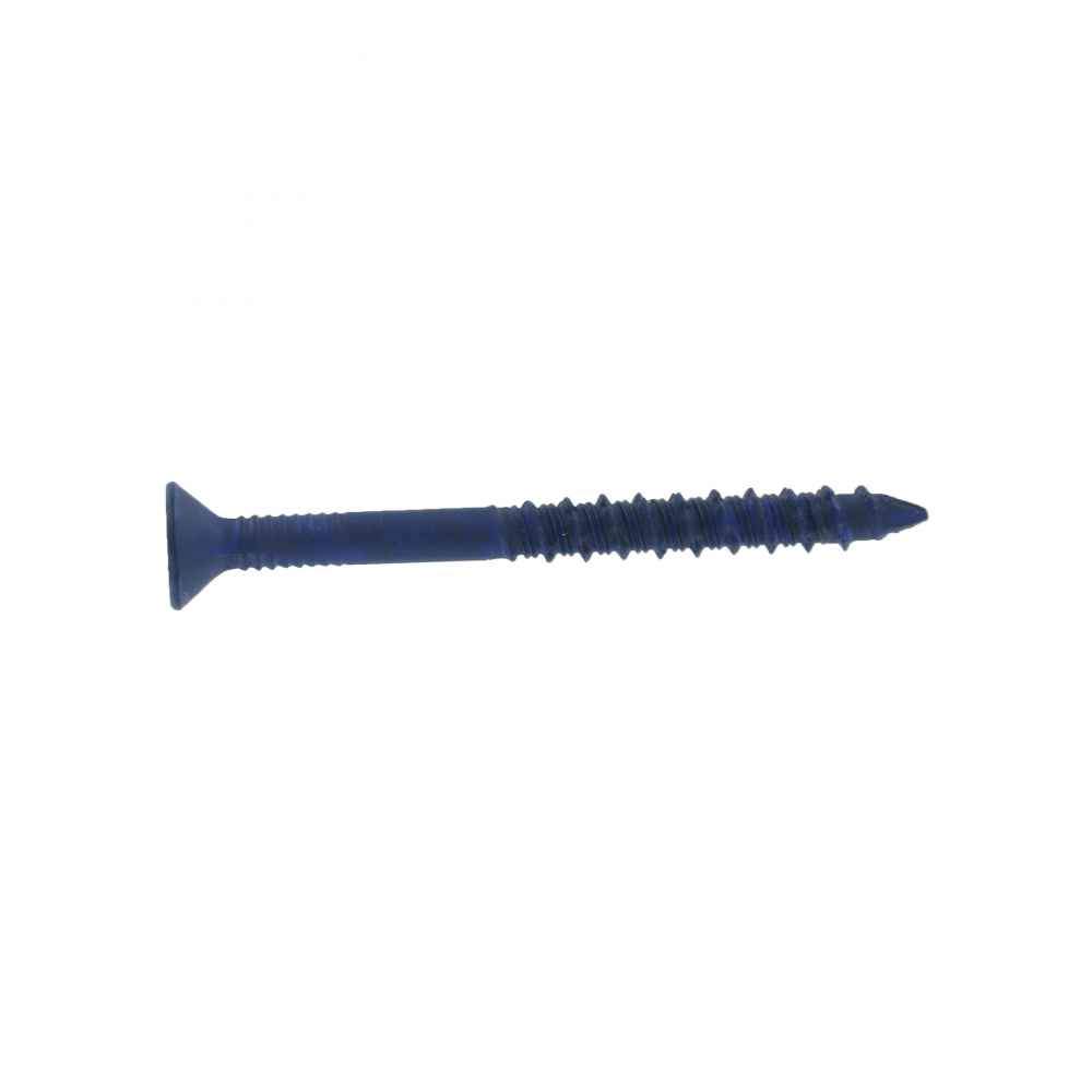 Tapcon 1/4" x 2-1/4" Blue Concrete Screw, Star Flat Head - Climaseal | Qty. 100