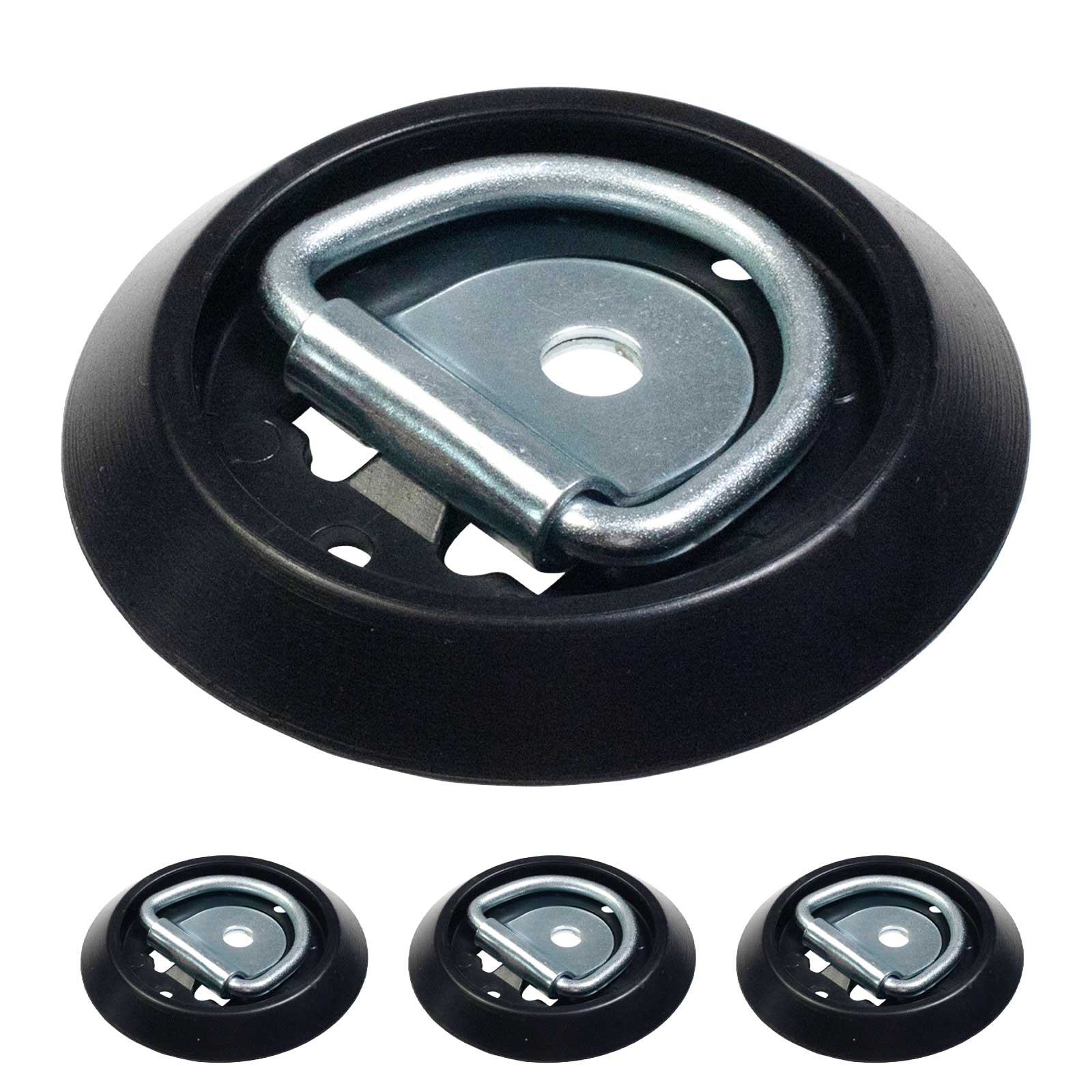 Bolt-On Flush-Mount D-Ring 1,200 BS 4-Pack