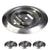 Bolt-On Flush-Mount D-Ring - 316 Stainless - 800 lbs. BS | 4-Pack