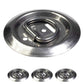 Bolt-On Flush-Mount D-Ring - 316 Stainless - 800 lbs. BS | 4-Pack