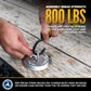 Bolt-On Flush-Mount D-Ring - 316 Stainless - 800 lbs. BS