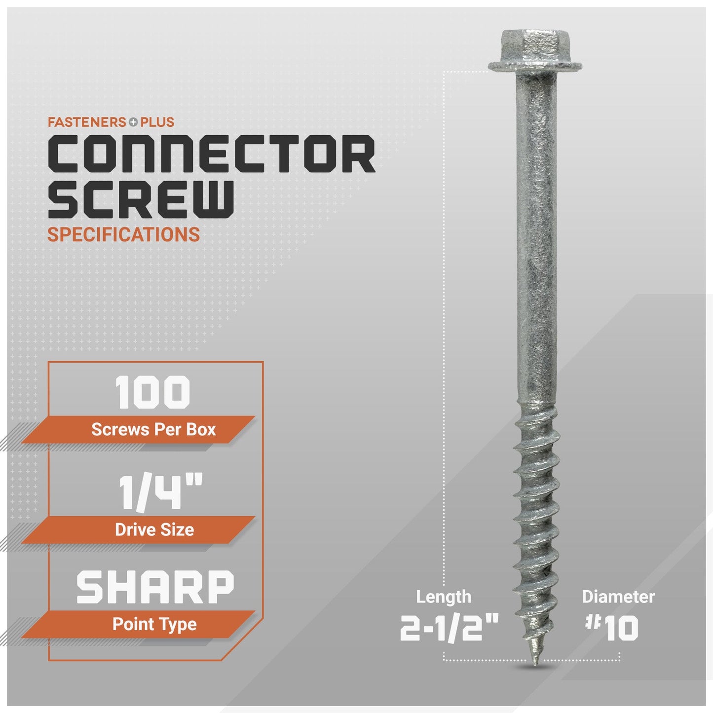 connector screws specs