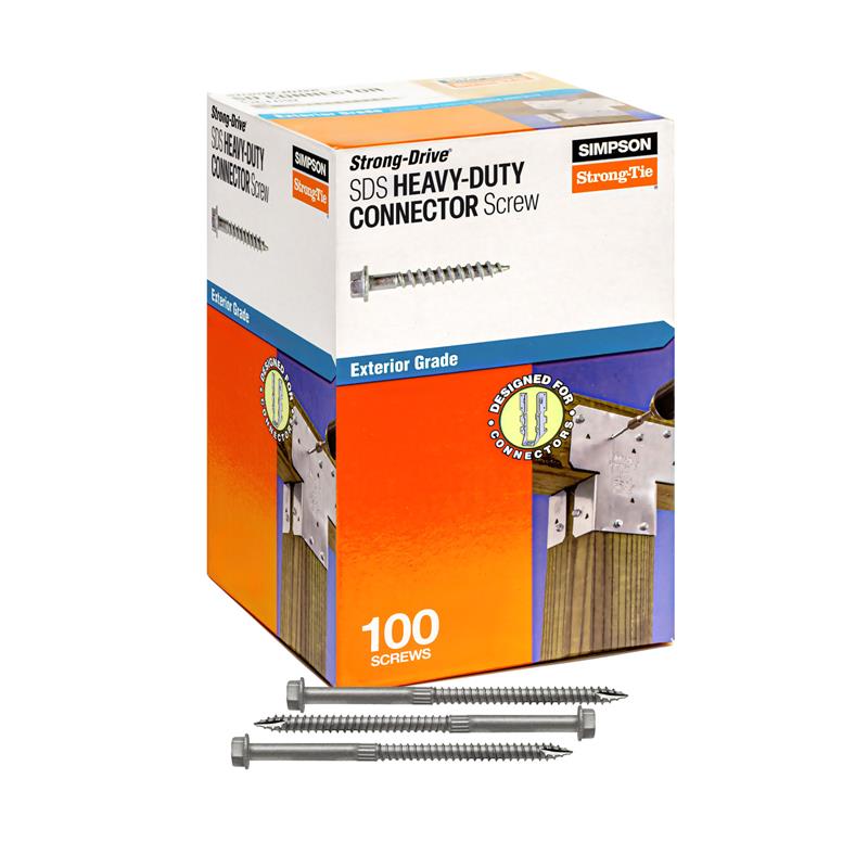 1/4" x 4-1/2" Strong-Tie SDS25412MB Heavy-Duty Connector Screw - Double-Barrier Coating, Pkg 100
