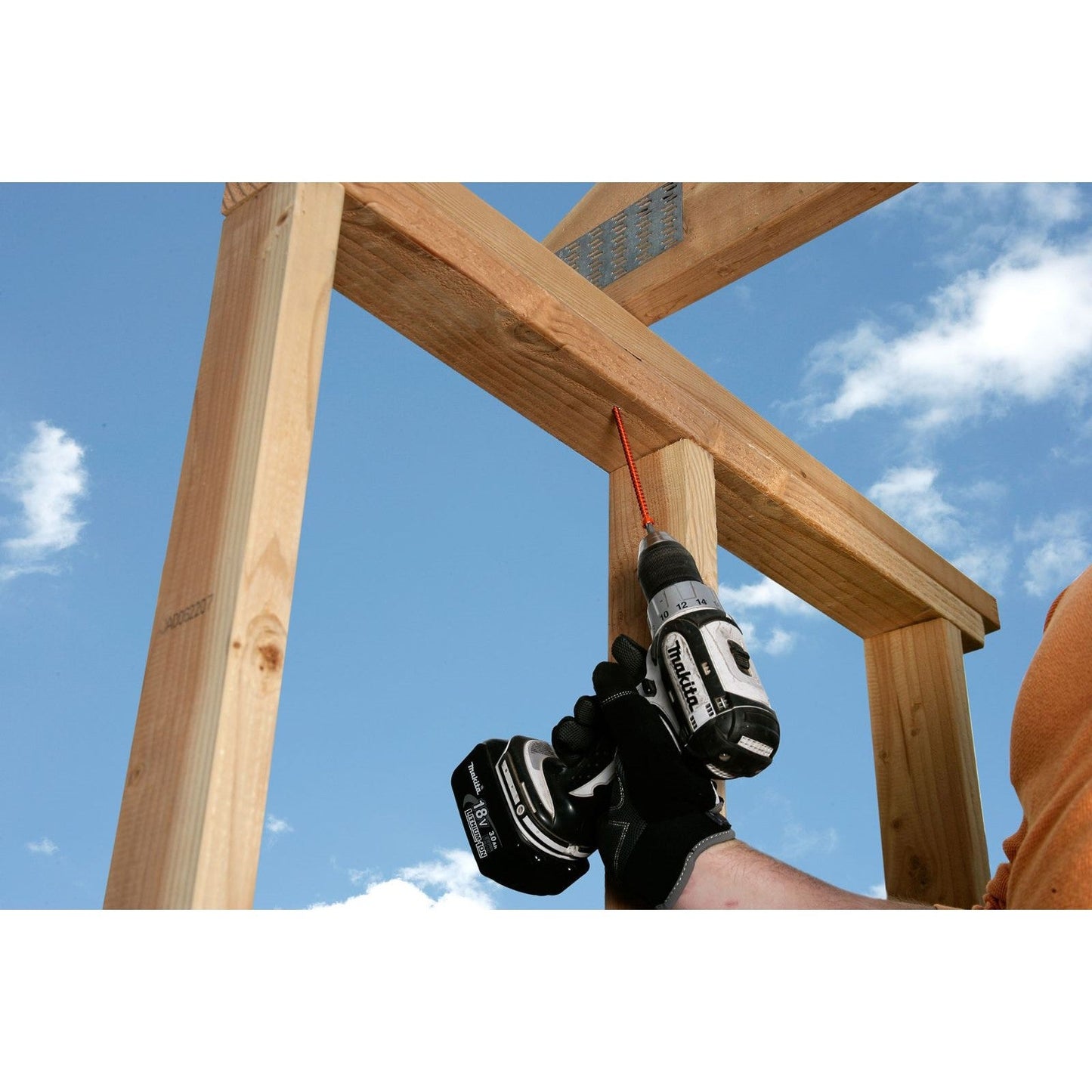 0152 inch x 6 inch StrongTie SDWC Truss Plate Structural Screw Orange Zinc Pkg 50 image image 4 of 5