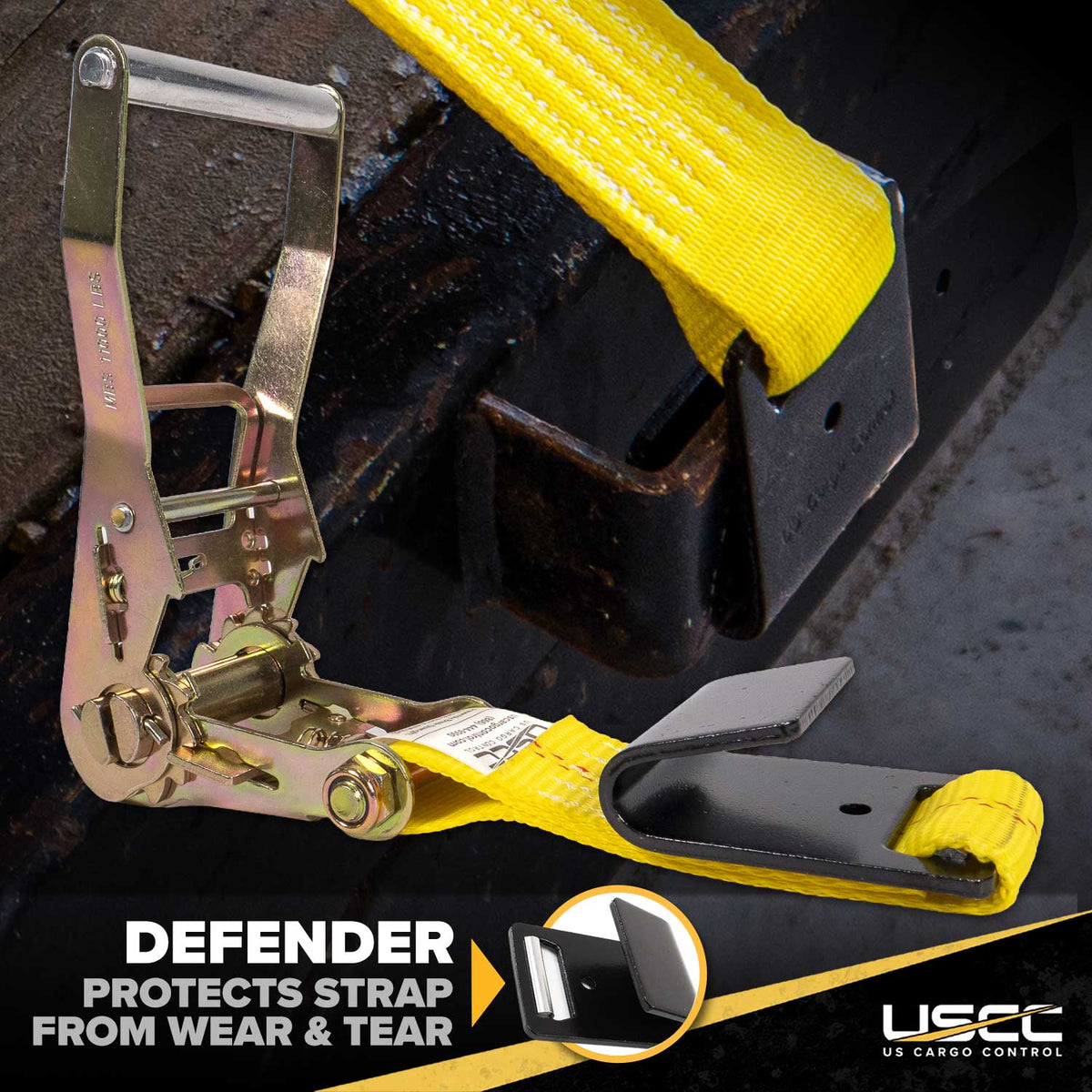 Side Mount Wheel Net with Ratchet and Flat Hook