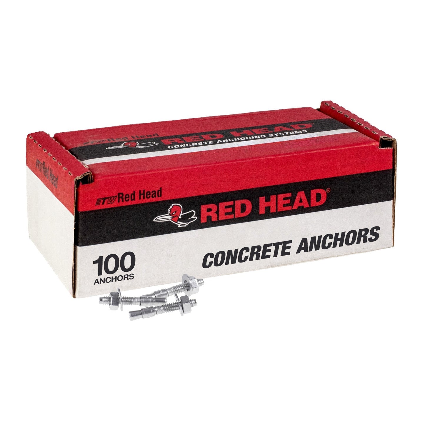 1/4" x 2-1/4" Red Head Trubolt 316 Stainless Steel Wedge Anchor, Pkg 100