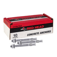 5/8" x 5" Red Head Trubolt 316 Stainless Steel Wedge Anchor, Pkg 10