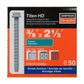 Simpson Strong-Tie 3/8" x 2-1/2" Titen HD Heavy-Duty Concrete Screw Anchor - Mechanically Galvanized | Qty. 50