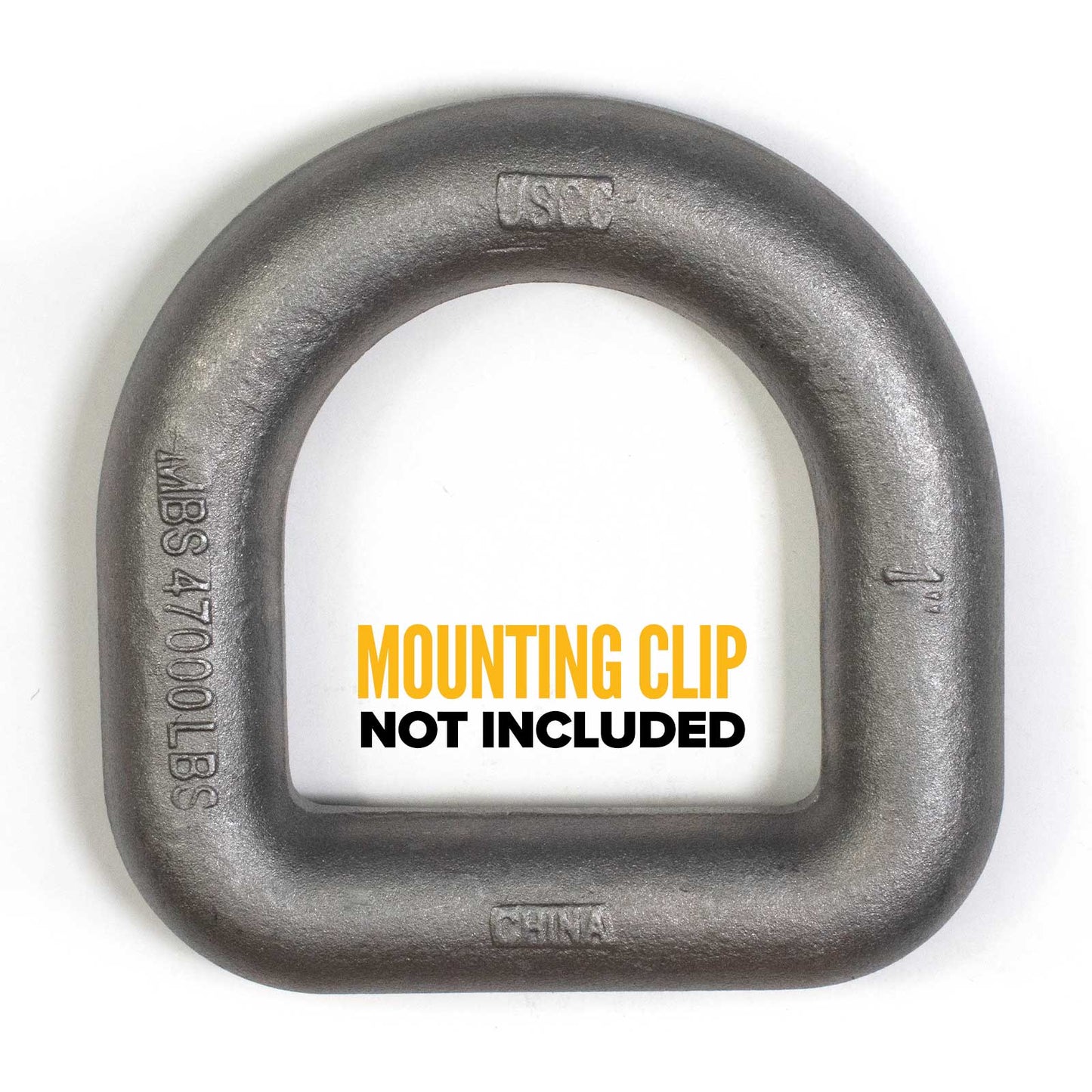 1" Weldable D-Ring - 47,000 lbs. BS