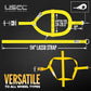 Adjustable Wheel Net w/ 2" Top Strap, Twisted Snap Hook & Ratchet w/ Snap Hook