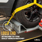 Yellow Adjustable Tow Dolly Strap with 2" Top Strap and Twisted Snap Hook