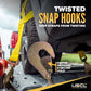 Tow Dolly Basket Strap with Twisted Snap Hooks
