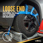 Blue Extra Large Tow Dolly Basket Strap with Flat Hooks
