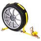 Wheel Strap with Swivel Hooks and Adjustable Rubber Blocks