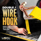 2" x 14' OEM Replacement Wheel Strap with 2 Wire Hooks and 3 Adjustable Rubber Cleats