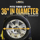 2" x 14' OEM Replacement Wheel Strap with 2 Wire Hooks and 3 Adjustable Rubber Cleats