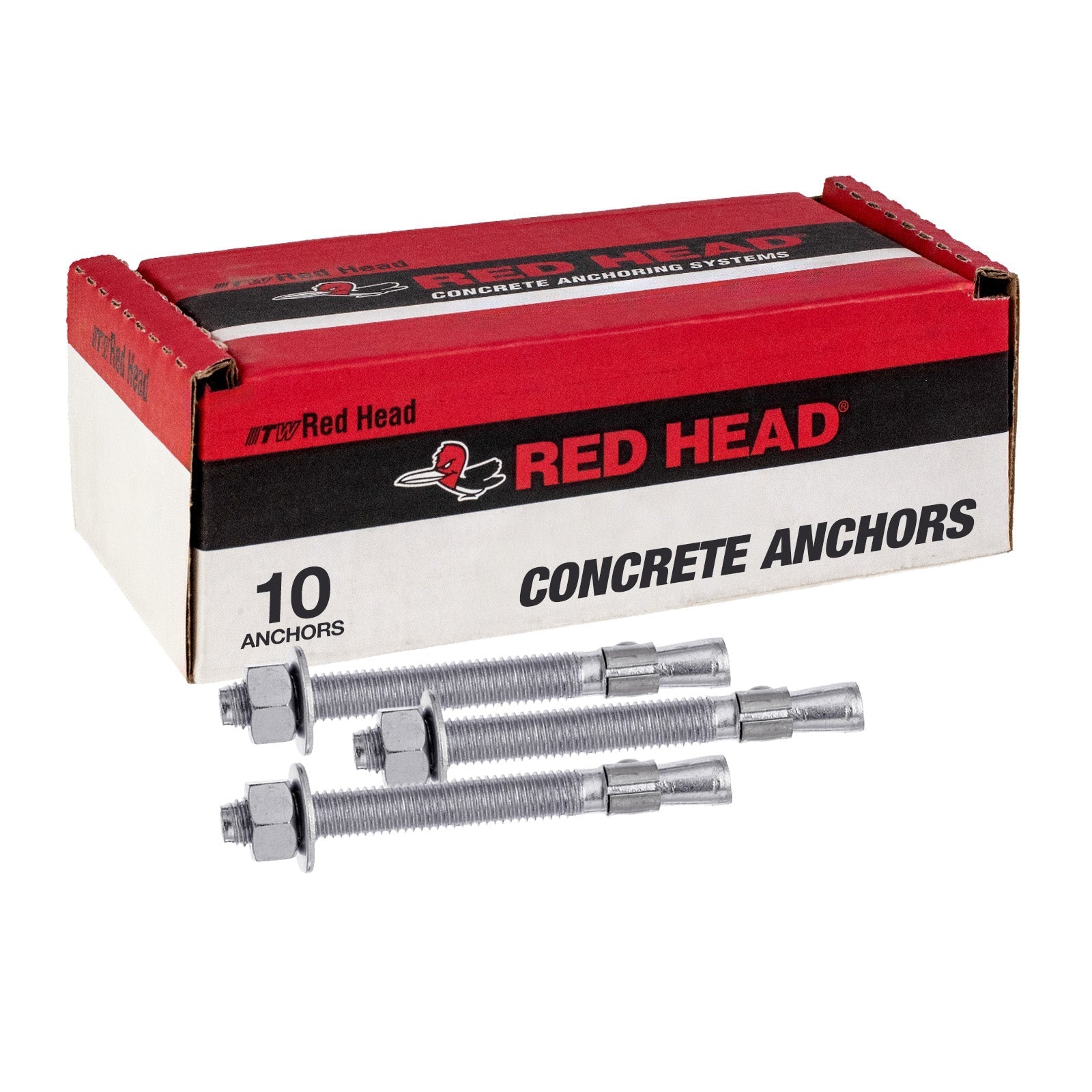 3/4" x 4-3/4" Red Head Trubolt 304 Stainless Steel Wedge Anchor, Pkg 10