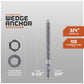 wedge anchor specifications, nut and washer come assembled saving you time