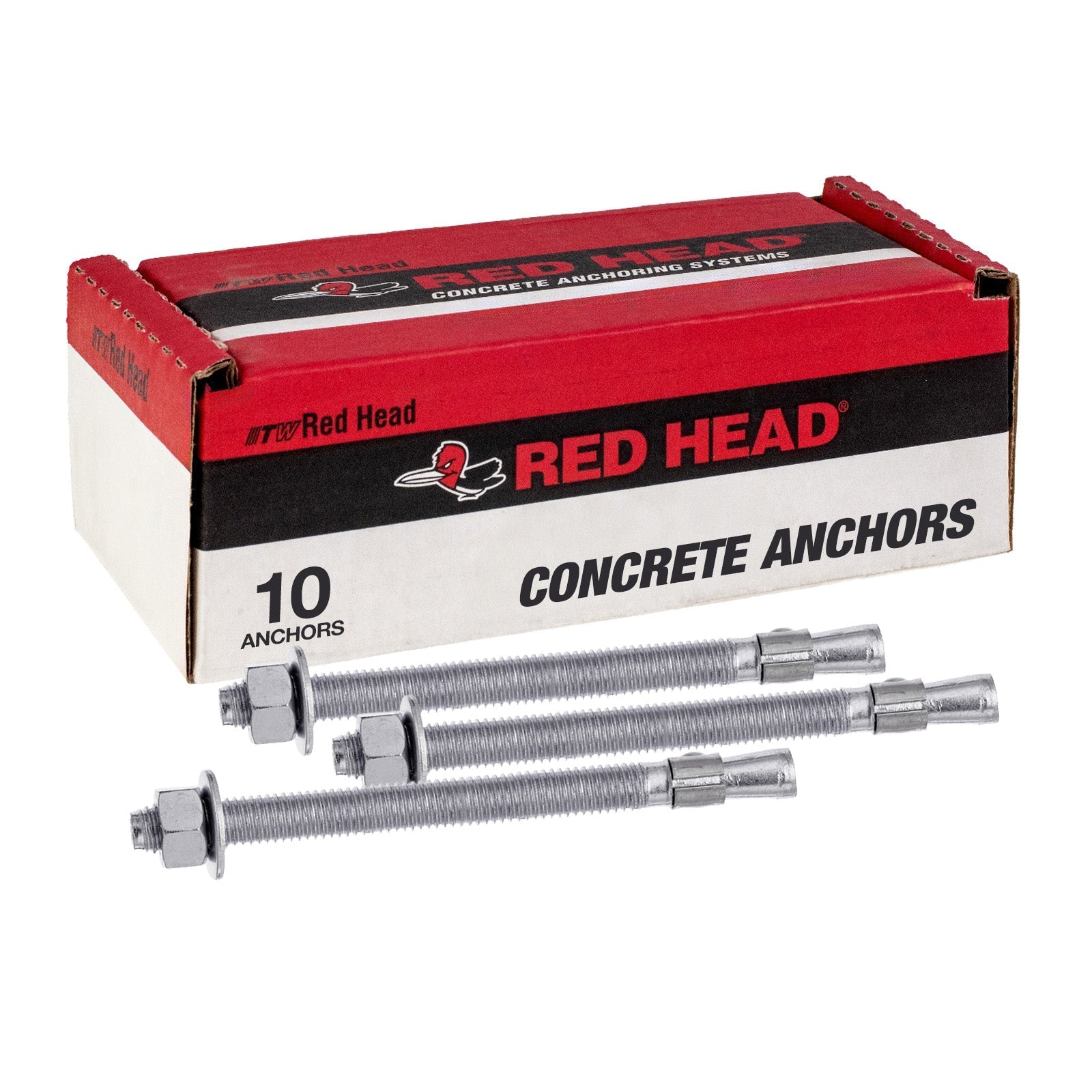 3/4" x 6-1/4" Red Head Trubolt 304 Stainless Steel Wedge Anchor, Pkg 10