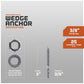wedge anchor specifications, nut and washer come assembled saving you time