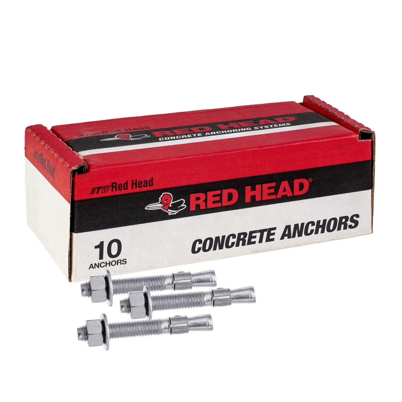 5/8" x 3-1/2" Red Head Trubolt 304 Stainless Steel Wedge Anchor, Pkg 10