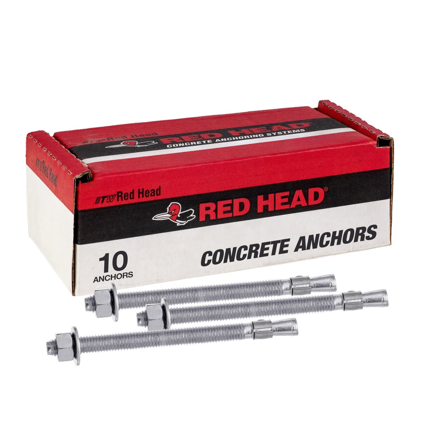 5/8" x 7" Red Head Trubolt 304 Stainless Steel Wedge Anchor, Pkg 10