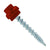 #10 x 112 inch ZXL Woodbinder Metal Roofing Screw Rustic Red Pkg 250