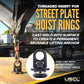 for use only with street plate hoist rings