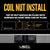 coil nuts are embedded into plates or concrete