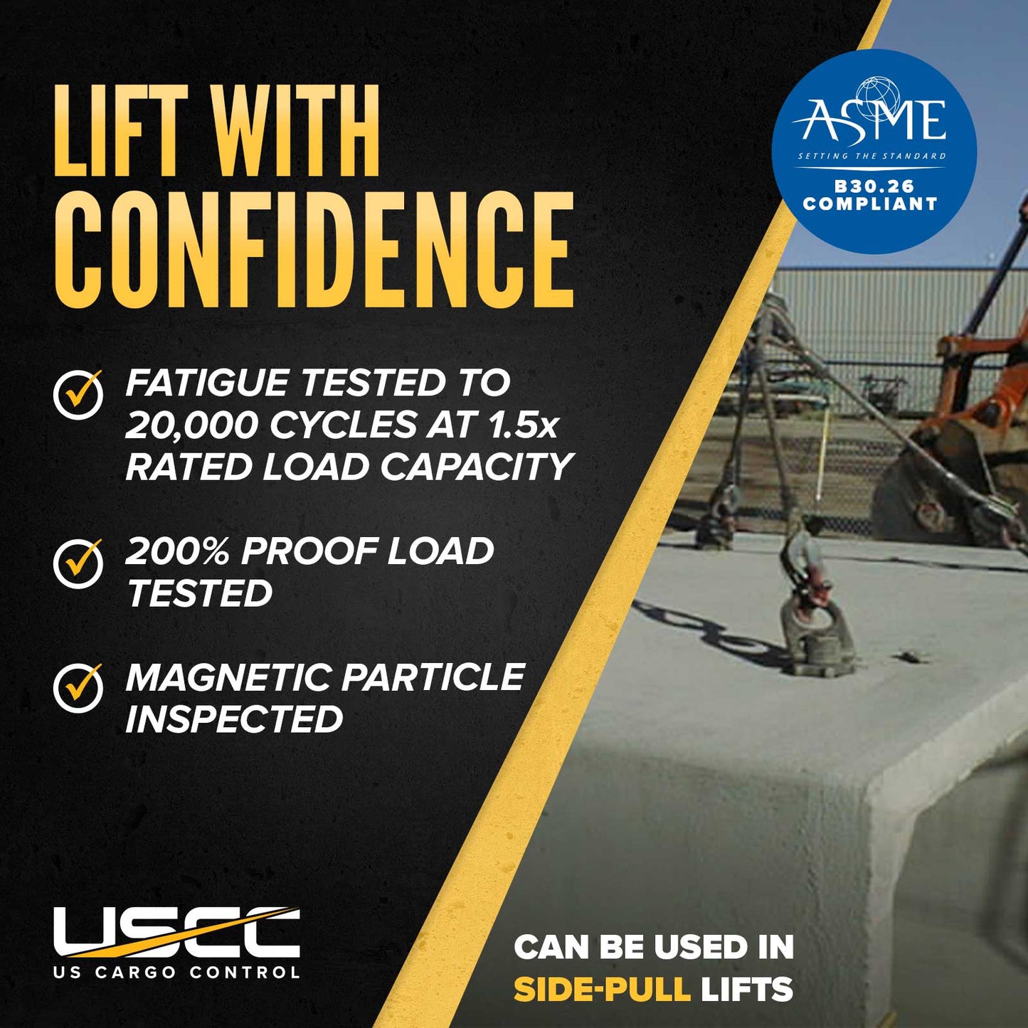 compliant speed base hoist rings
