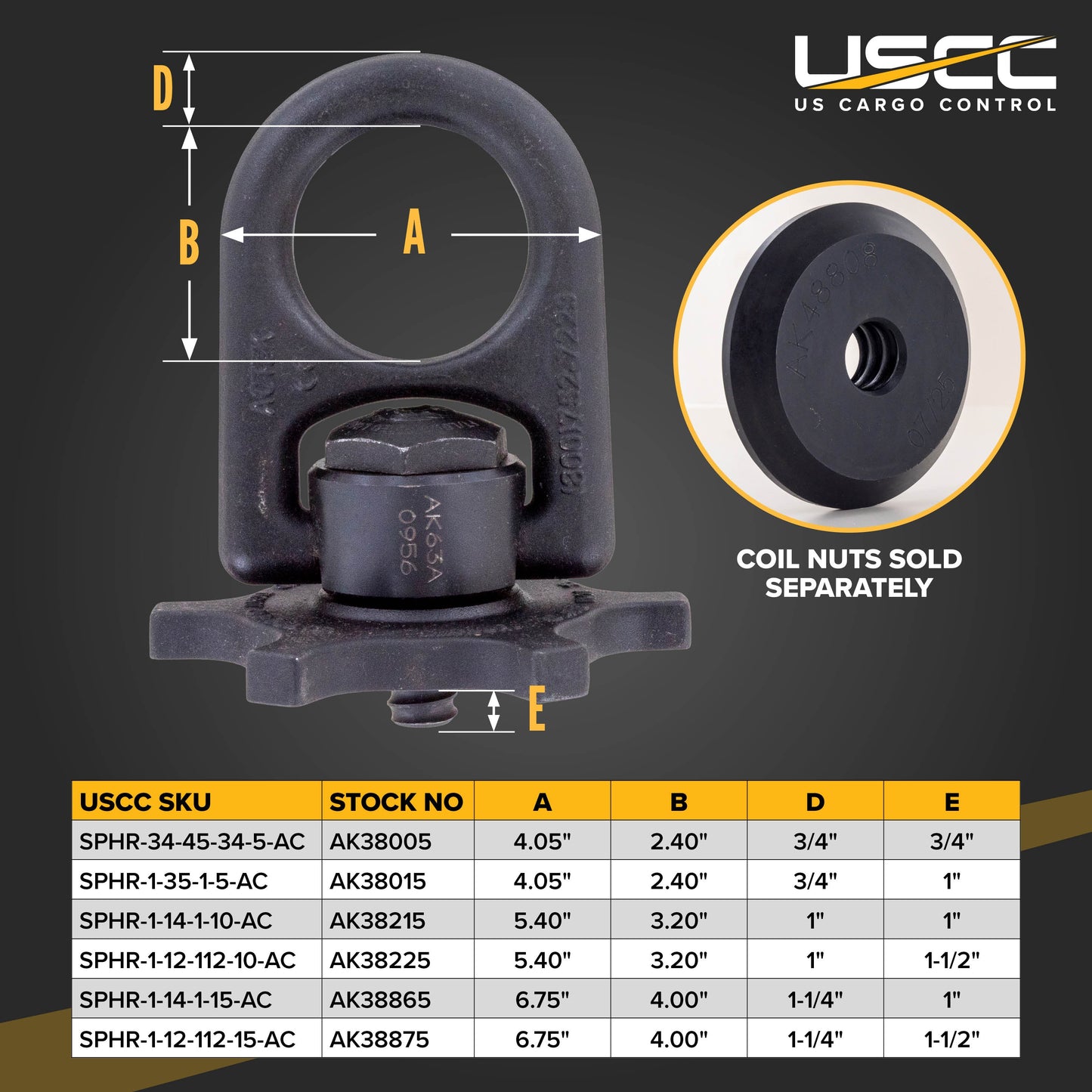street plate hoist ring specs