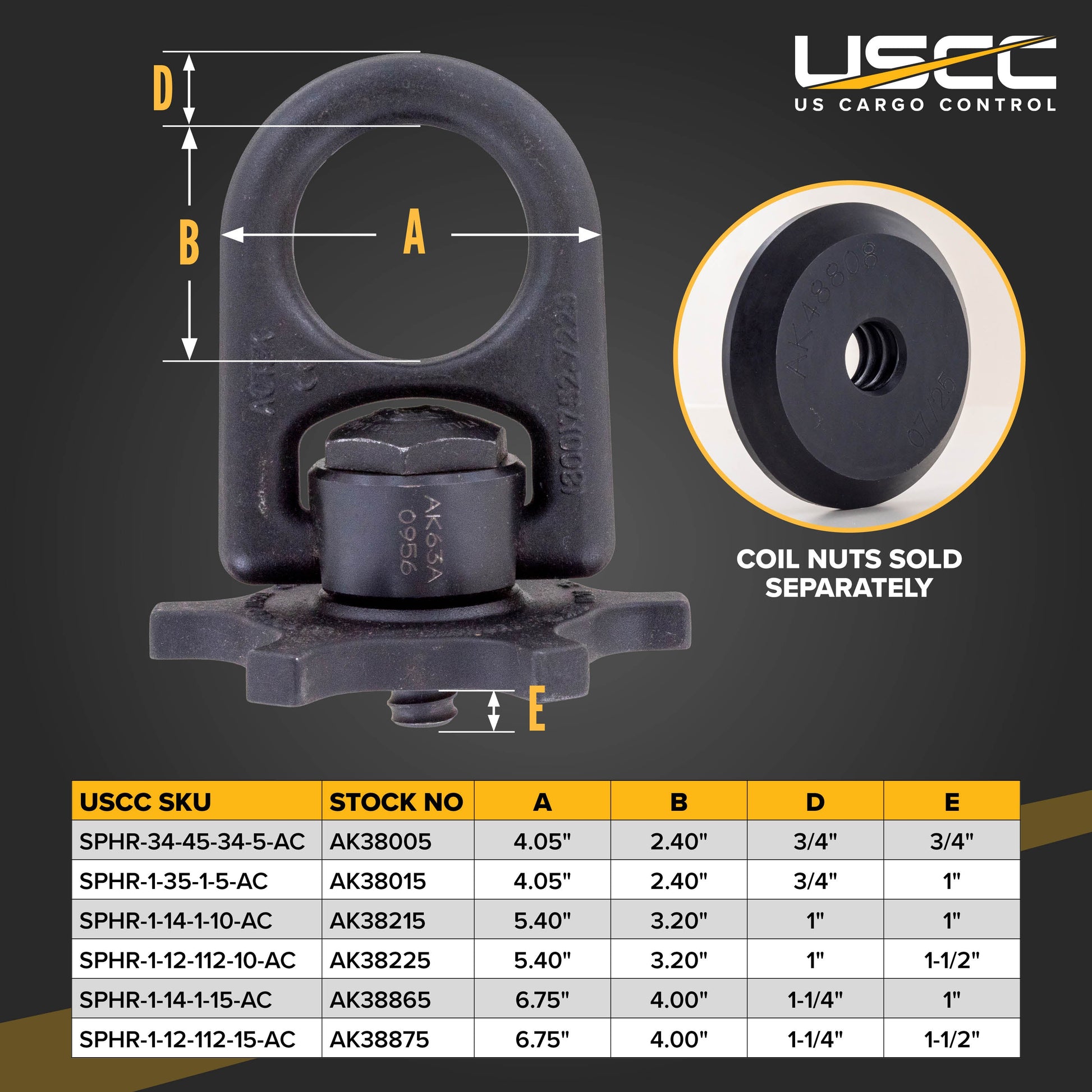 street plate hoist ring specs