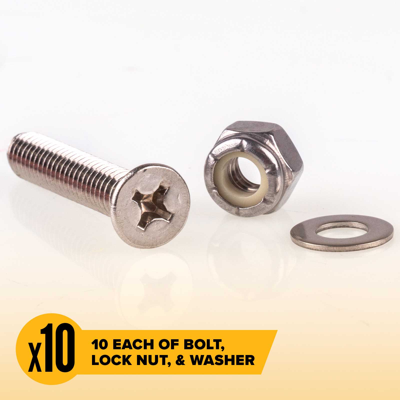 Airline-Style L Track Fastener Pack 1-1/2