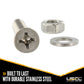 Airline-Style L Track Fastener Pack 1-1/2" Bolts w/ Nut & Washer | 20-Pack Image 3 of 9