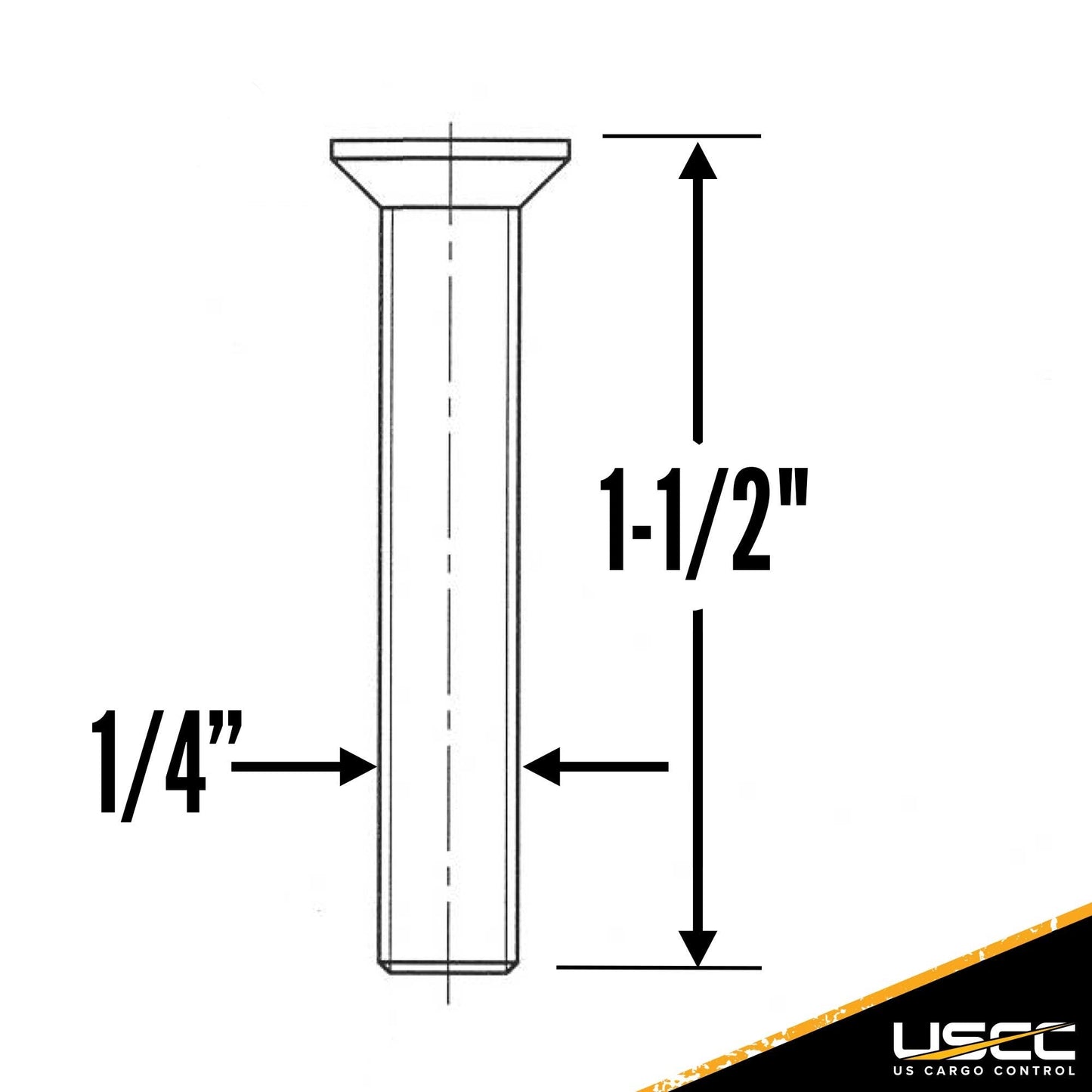 L-Track Fastener Pack | 1-1/2" Bolt with Nut & Washer | 20-Pack