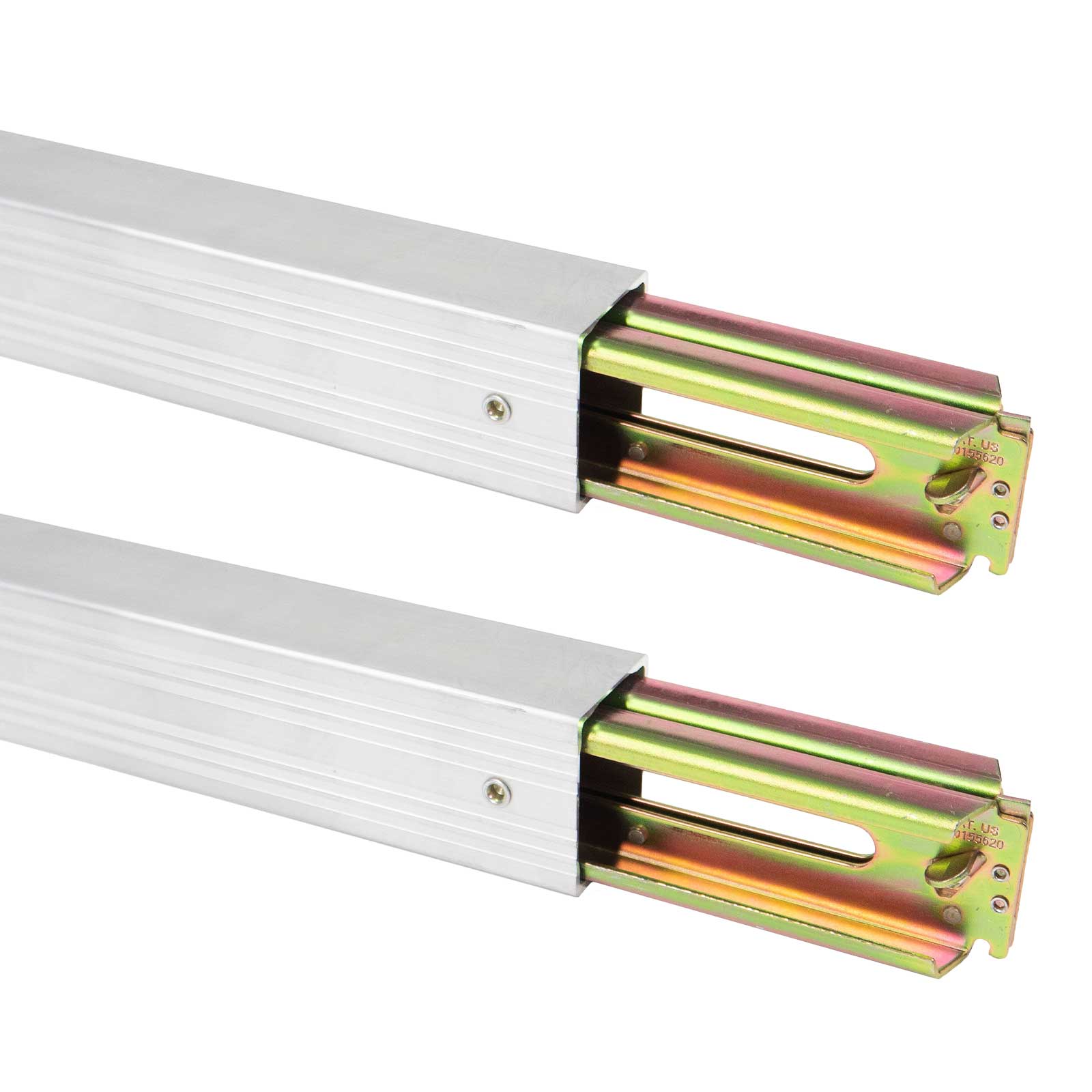 93" - 103" Aluminum E-Track Load Bar with Flat Latch Release - 2,200 lb Capacity | 2-Pack