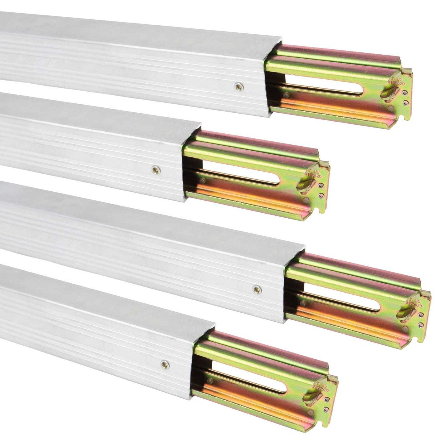 93" - 103" Aluminum E-Track Load Bar with Flat Latch Release - 2,200 lb Capacity | 4-Pack