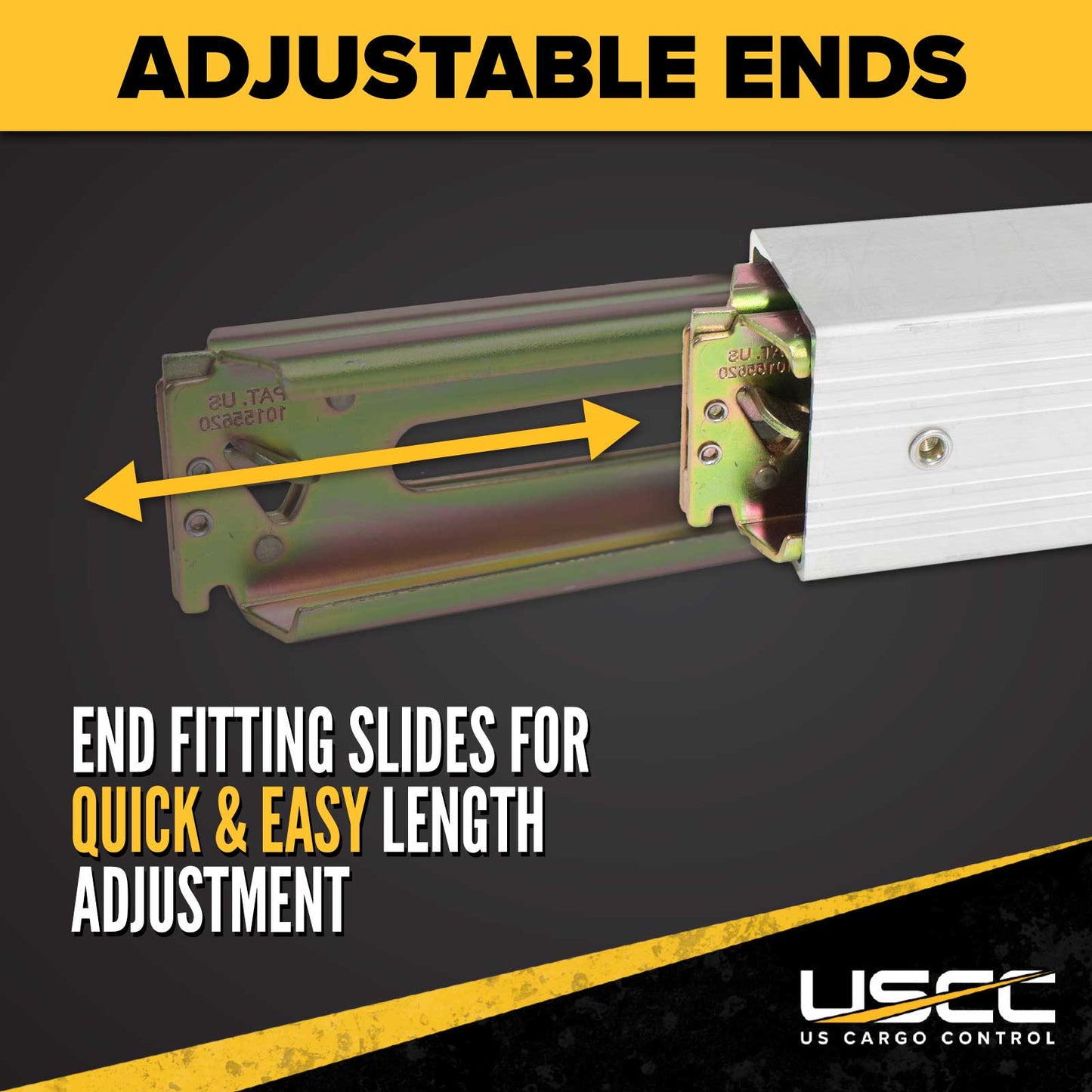 Adjustable ends for quick and easy length adjustments