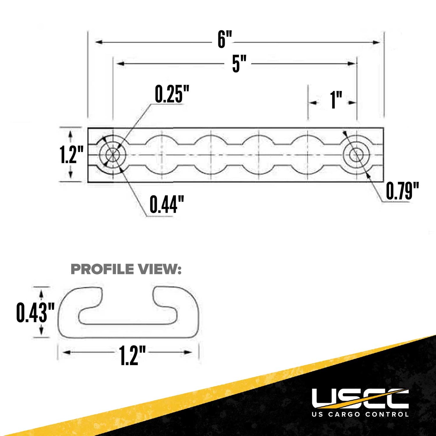6" Aluminum L-Track Kit