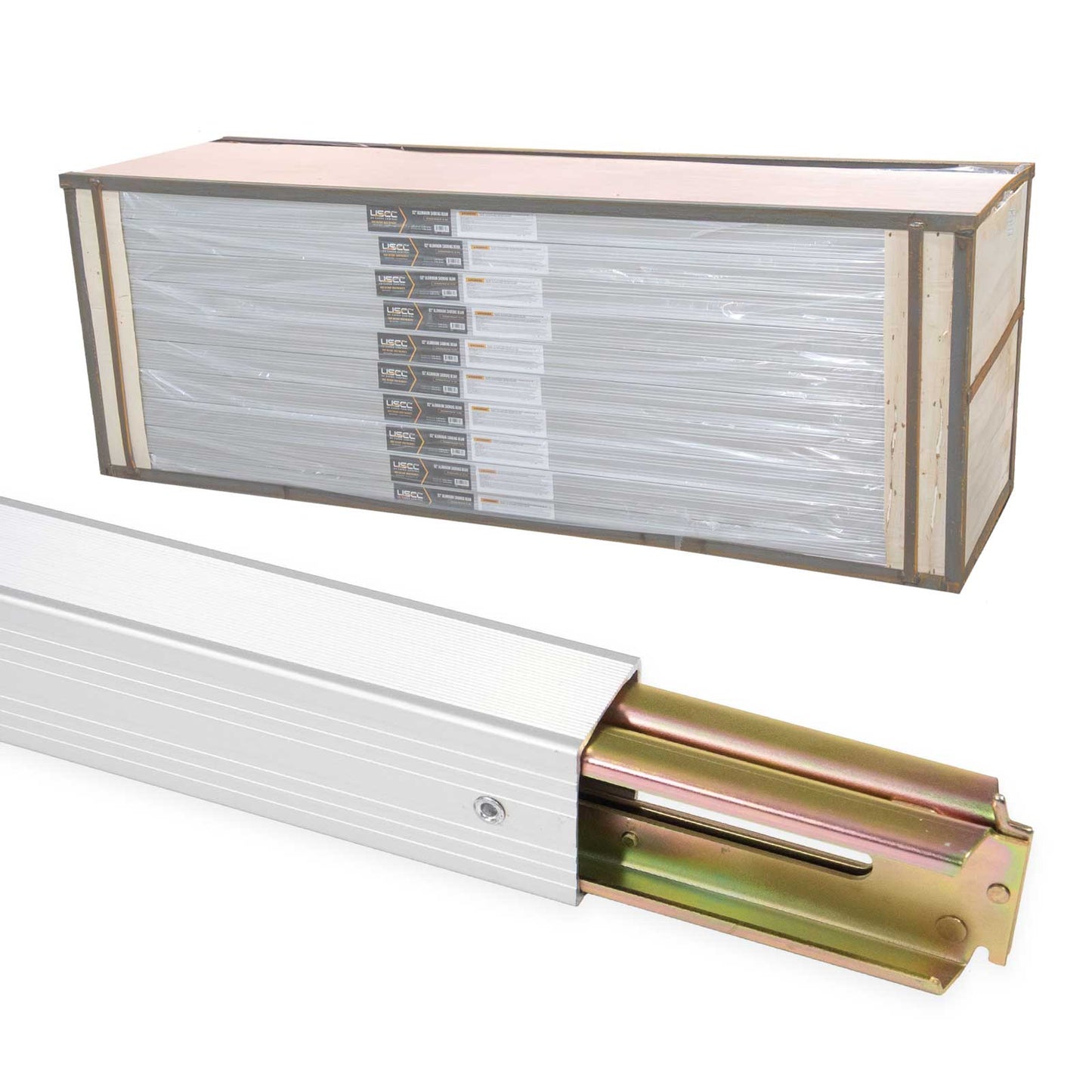 92" - 103" Aluminum E-Track Load Bar - 2,200 lb Capacity | 100-Pack (Pallet)